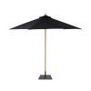 Capri Outdoor Umbrella With Base, Black Sand - Sundays CompanyOUT - YB - 005 - 002