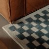 Checkers Rug x Scott Sueme, 5x7, Teal - Sundays CompanyRUG - JH - 020 - 036